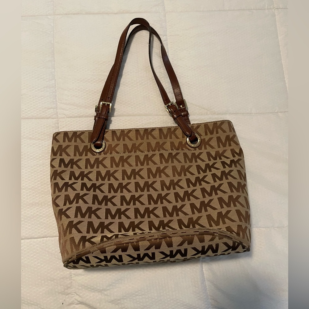 Michael Kors signature MK print bag